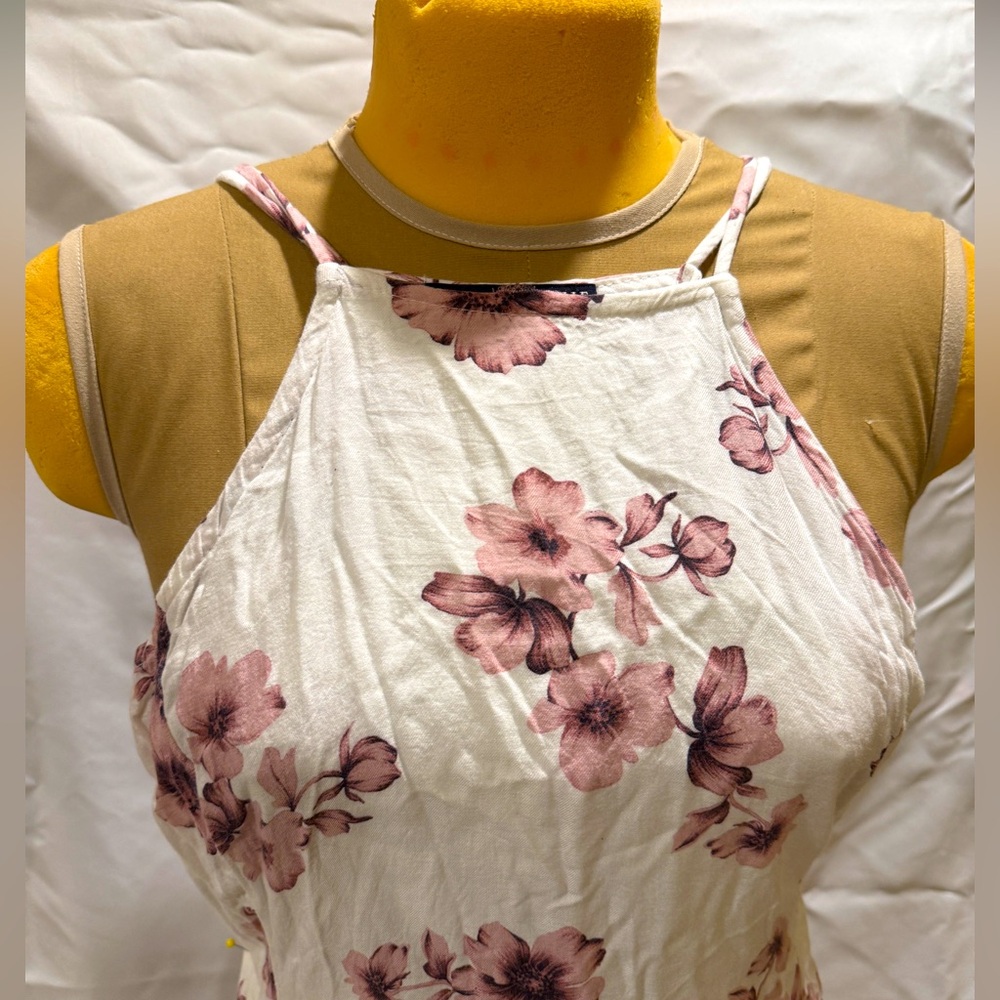 Brandy Melville floral halter top dress